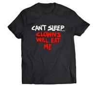 YGT56UYHft Can’t Sleep Clowns Will Eat Me T-Shirt Size S-3XL Black M