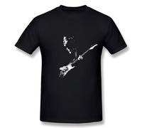 YGT56UYHft HFYTX Rory T-Shirts Gallagher Cotton Men's T-Shirts Black L