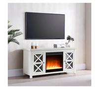 Ygt9mS6vz Soportes para TV Soporte Rectangular for TV con Chimenea for, eléctrica Blanca, Soportes for for Sala de Estar