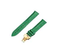 YGUK0J - Correa de bambú con hebilla de mariposa y hebilla de 18 mm, 20 mm, 22 mm, 24 mm, color verde, 20mm, Cuero, No es una piedra preciosa