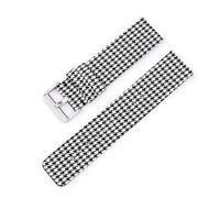 YGUK0J Correa de Lona de Nailon de 12mm, 14mm, 16mm, 18mm, 20mm, 22mm, Compatible con Samsung Galaxy Watch 3, 42mm, 46mm, Active 2 Gear S2, S3, Pulsera(Plaid,20mm)