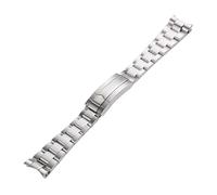 YGUK0J Correa de Reloj de Acero Inoxidable Macizo de 20 mm y 21 mm Compatible con Daytona, Oyster Perpetual, Submariner, Seiko NH35.(Mid Polished Silver,21mm)