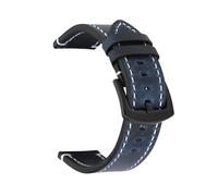 YGUK0J Correa de Reloj de Piel de Becerro auténtica Retro de 18 mm, 20 mm, 22 mm y 24 mm, Compatible con Correas Deportivas GT2/GT3.(Blue,20mm)