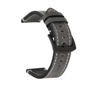 YGUK0J Correa de Reloj de Piel de Becerro auténtica Retro de 18 mm, 20 mm, 22 mm y 24 mm, Compatible con Correas Deportivas GT2/GT3.(Gray,22mm)