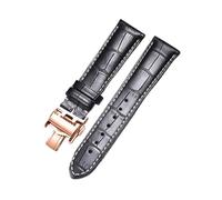 YGUKOJ 14 15 18 19 20 21 mm correa de reloj compatible con la colección Conquest Master Collection, correa de cuero con hebilla de mariposa, 14mm with LG