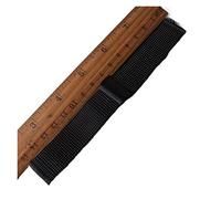 YGUKOJ Accesorios de Banda de Reloj de Relojes de Moda Hombres Correas Pulsera 18m 20 mm 22 mm 24 mm Malla de tiburón de Malla de Acero Inoxidable Negro(Black,24mm)