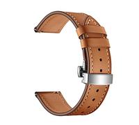 YGUKOJ Banda de cuero de 18 mm correa de liberación rápida Pulsera de banda de reloj compatible con Garmin Vivoactive 4S / Move 3S / Active S/Rey Smart Watch Accesorios(Brown,For Captain Marvel)