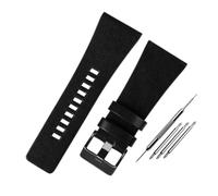 YGUKOJ - Correa de reloj compatible con diesel/POlice para hombre, tamaño grande, 26 mm, 28 mm, 30 mm, 32 mm, color negro y marrón, 30mm