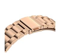 YGUKOJ Sin trampas Strap Steel Strap Compatible With Galaxy Watch 4 Classic 46mm 42mm / Watch4 44mm 40 mm banda de muñeca Curved Pulsera de metal(Rose gold,Galaxy Watch4 40mm)