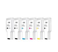 YGUWZ Cartucho de tinta de 300 ml compatible con impresoras 730 DesignJet T1600 T1600dr T1700 T1700dr T2600 T2600d P2V68A P2V69A P2V70A (negro mate, 300 ml)