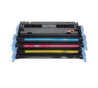 YGUWZ Cartucho de tóner Compatible con HP 124A Q6000A Q6001A Q6002A Q6003A para Color LaserJet 1600 2600n 2605 2605dn 2605dtn CM1015