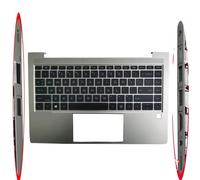 YGUWZ Compatible con la Funda Superior ProBook 14 445 G8 440 G8 Reposamanos con Teclado Latino español de EE. UU., Reino Unido(US with SD Hole)