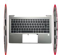 YGUWZ Compatible con la Funda Superior ProBook 14 445 G8 440 G8 Reposamanos con Teclado Latino español de EE. UU., Reino Unido(SP No SD Hole)