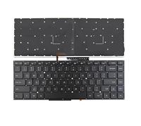 YGUWZ Compatible con Teclado retroiluminado TM1701 TM1707 181501 171501 portátil de 15,6 Pulgadas