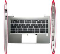 YGUWZ Cubierta Superior del reposamanos Compatible con el Teclado del Ordenador portátil ProBook 645 G8 640 G8, diseño Latino español de EE. UU., Reino Unido(Spanish Backlit)
