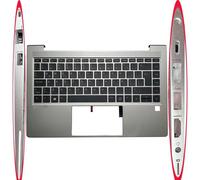 YGUWZ Cubierta Superior del reposamanos Compatible con el Teclado del Ordenador portátil ProBook 645 G8 640 G8, diseño Latino español de EE. UU., Reino Unido(Latin Backlit)