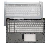 YGUWZ Funda Superior con reposamanos Compatible con Teclado español de EE. UU., Reino Unido, portátil 1-15ADA7 1-15AMN7(Silver C Cover)