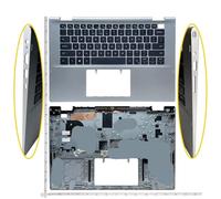 YGUWZ Funda Superior con reposamanos y Teclado Compatible con 14 5400 5406 2 en 1 WY9N3 NWD23(Silver)