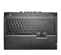 YGUWZ Funda Superior con reposamanos y Teclado táctil retroiluminado, Compatible con Ordenador portátil 5-15 5-15ITH6H 5-15ITH6 5-15ACH6H, RU, EE. UU., Reino Unido, SP(Black US)