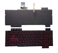 YGUWZ Gaming Compatible con FX80 FX80GD FX80GE FX80GM Teclado US Rojo Retroiluminado