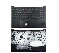 YGUWZ Teclado de Repuesto E15 Gen1/2 retroiluminado con Carcasa C Todo en uno Compatible con 5M11A35651 5M10V16891(Gen1 Backlight)