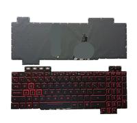 YGUWZ Teclado Español Retroiluminado Rojo Compatible con FX504 FX504GD FX504GE FX504GM Reemplazo