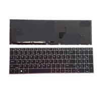 YGUWZ Teclado Estadounidense retroiluminado con Puntero 15 G5 17 G5 Compatible con Marco Plateado