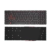 YGUWZ Teclado retroiluminado Compatible 5 AN515 AN515-51 AN515-52 AN515-53 AN515-41 AN515-42 AN515-31(RU Red Word)