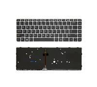 YGUWZ Teclado retroiluminado Compatible con 1040 G3 1040G3 con función de retroiluminación(US Blacklit Silver)