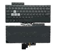 YGUWZ Teclado retroiluminado Compatible con F15 FX516 FX516P FX516PR FX516PM FX516PE FA516 TUF516 Teclado de Repuesto(RU Backlit)