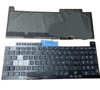 YGUWZ Teclado retroiluminado Compatible con G17 G731 G731G G731GT G731GU G712 G712LU G712LV Diseño Ruso francés Estadounidense(Black RGB French)