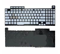 YGUWZ Teclado retroiluminado Compatible con G17 G731 G731G G731GT G731GU G712 G712LU G712LV Diseño Ruso francés Estadounidense(Silver US)