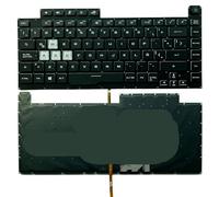YGUWZ Teclado retroiluminado Compatible con G531G G53GD G531GT G531GU G531GW G531GV G512 G512LV G512LU G512LI G512LW(Latin RGB 8 Pin)