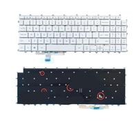 YGUWZ Teclado retroiluminado con disposición Rusa de EE. UU. Compatible con 16Z90P 16ZD90P 16Z90PD 16Z90PC(US White Backlit)