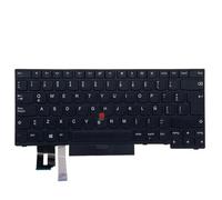 YGUWZ Teclado retroiluminado en español Latino Compatible con portátiles E480 E490 T480S L480 T490 T495 L380 L390 L490 P43s(Black Without BL)