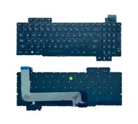 YGUWZ Teclado retroiluminado Latino Ruso de EE. UU. Compatible con GL503 GL503VD GL503VM GL503GE GL503VS GL703 GL703VD GL703VM GL703GE(US Backlit)