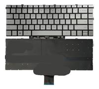 YGUWZ Teclado retroiluminado para Ordenador portátil Compatible con X360 15EW 15EY 15ZEY 15EW0013DX 15EW0023DX 15EW0797NR 15EY0013DX 15EY0023DX(Silver with Backlit)