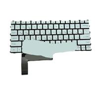 YGUWZ Teclado retroiluminado para portátil Compatible con MSI Modern 14-C5M 14-C7M MS-14JK 14 C11M C12M C13M MS14J1(RU White Backlit)