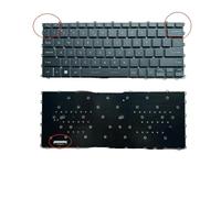 YGUWZ Teclado retroiluminado para portátil Compatible con MSI Modern 14 C5M C7M MS14JK Modern 14 C11M C12M C13M MS14J1(US RGB)