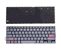 YGUWZ Teclado retroiluminado Plateado de EE. UU. Compatible con 14 UX462 UX462DA UM462 UM462D UX462F UX462FA