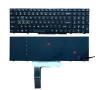 YGUWZ Teclado retroiluminado RGB Compatible con P750 P751 P755 P770 P771 P775 P870 P750TMG P750TM1-G DM-G ZM Diseño en inglés Negro