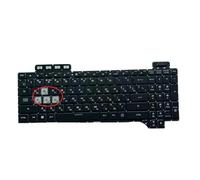 YGUWZ Teclado retroiluminado RGB para Ordenador portátil, Compatible con FX505D FX505DY FX505DD FX505D FX504GD FX504GE FX504GM de Repuesto(Russian)