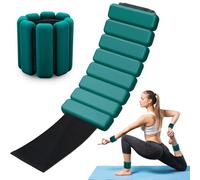 YGVQN 2 Piezas Pesas para Muñecas y Tobillos Ajustables 0.45KG & 0.9KG, Muñequeras y Tobilleras con Pesas Removibles, Para Mujeres y Hombres, Yoga, Running, Gimnasia, Cardio, Pilates, Baile