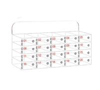 YGWRQY Armario de Almacenamiento para teléfono -Armario de Almacenamiento acrílico montado en la Pared con Cerradura -Fastened Down permantly so Secure - para Oficina, Escuela, organización de Aula