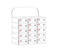 YGWRQY Armario de Almacenamiento para teléfono -Armario de Almacenamiento acrílico montado en la Pared con Cerradura -Fastened Down permantly so Secure - para Oficina, Escuela, organización de Aula