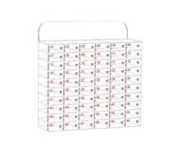 YGWRQY Armario de Almacenamiento para teléfono -Armario de Almacenamiento acrílico montado en la Pared con Cerradura -Fastened Down permantly so Secure - para Oficina, Escuela, organización de Aula