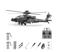 YGWXYYZJ Helicóptero RC C170 Escala 1/48 2.4G 6 Canales sin Barra estabilizadora Aeronave RC con TOF Mantenimiento de altitud Vuelo invertido con un Solo botón 2 baterías Listo para Volar(Gray)