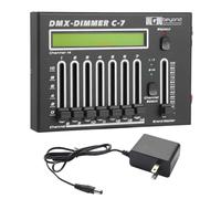Ygybeyond Controlador DMX inalámbrico, DMX-DIMMER C-7 Channel DMX512, equipo de iluminación de escenario y accesorios para DJ, KTV, concierto grande, fiesta de vacaciones y desfile de moda DMX