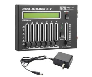 Ygybeyond Controlador DMX inalámbrico, DMX-DIMMER C-7 Channel DMX512, equipo de iluminación de escenario y accesorios para DJ, KTV, concierto grande, fiesta de vacaciones y desfile de moda DMX