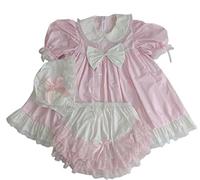 YGZHANYUANOKU Vestido de PVC rosa estilo mariquita para adultos con capó a juego y conjunto de blusones personalizables, talla 3XL